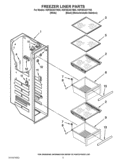 FREEZER LINER PARTS Diagram and Parts List for KSF26C4XYY03  KitchenAid Refrigerator