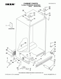CABINET PARTS Diagram and Parts List for ID5HHEXWS00  Whirlpool Refrigerator