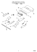 TOP VENTING, OPTIONAL Diagram and Parts List for KEBI101DBL10  KitchenAid Wall Oven