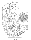 OVEN Diagram and Parts List for RS675PXK1  Whirlpool Range