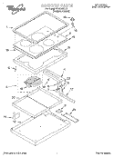 SECTION Diagram and Parts List for RC8600XDZ2  Whirlpool Cooktop