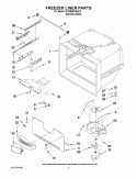 FREEZER LINER PARTS Diagram and Parts List for EF36BNNFSSPD  Whirlpool Refrigerator
