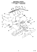 CONTROL Diagram and Parts List for KSRB25FKSS00  KitchenAid Refrigerator