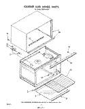 CABINET AND HINGE Diagram and Parts List for MW8900XS0  Whirlpool Microwave