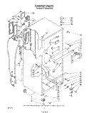 CABINET Diagram and Parts List for ET18HMXSW05  Whirlpool Refrigerator