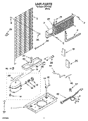 UNIT PARTS Diagram and Parts List for IPT144300  Inglis Refrigerator