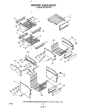 FREEZER SHELF Diagram and Parts List for KSRF36DTX01  KitchenAid Refrigerator