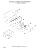 INTERNAL WARMING DRAWER PARTS Diagram and Parts List for KEWS175BPA00  KitchenAid Warming Drawer