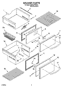 Part Location Diagram of WP8557792 Whirlpool Handle - Stainless