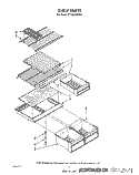 SHELF Diagram and Parts List for TT18CKXWN01  Whirlpool Refrigerator