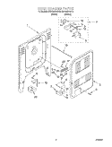 REAR CHASSIS Diagram and Parts List for KERC601HWH3  KitchenAid Range