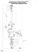 BRAKE AND DRIVE TUBE Diagram and Parts List for 8LSC6244BG0  Whirlpool Washer