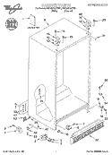 CABINET, LITERATURE Diagram and Parts List for 8ED22PQXFN01  Whirlpool Refrigerator