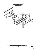 BACKGUARD Diagram and Parts List for SF335PEWW0  Whirlpool Range