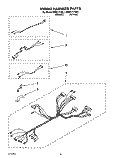 WIRING HARNESS Diagram and Parts List for KEBI171YWH1  KitchenAid Wall Oven