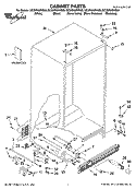 CABINET PARTS Diagram and Parts List for GC3NHAXVA00  Whirlpool Refrigerator
