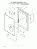 REFRIGERATOR DOOR PARTS Diagram and Parts List for KBLS22EVMS1  KitchenAid Refrigerator
