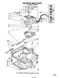 MACHINE BASE Diagram and Parts List for LA5530XPW2  Whirlpool Washer