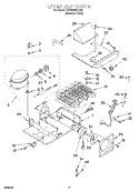 UPPER UNIT Diagram and Parts List for KSSS48MHX00  KitchenAid Refrigerator