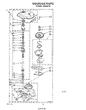 GEARCASE Diagram and Parts List for LA5600XPW7  Whirlpool Washer