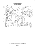BULKHEAD Diagram and Parts List for LG5531XPW0  Whirlpool Dryer