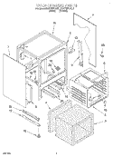 OVEN CHASSIS Diagram and Parts List for KESC307BAL1  KitchenAid Range