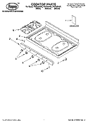 COOKTOP PARTS Diagram and Parts List for FGP300KN2  Roper Range