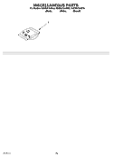 MISCELLANEOUS PARTS OPTIONAL PARTS (NOT INCLUDED) Diagram and Parts List for KUDS01DJBL0  KitchenAid Dishwasher