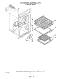 INTERNAL OVEN Diagram and Parts List for SB100PES0  Whirlpool Range