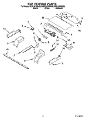TOP VENTING PARTS, OPTIONAL PARTS Diagram and Parts List for KEBC247KBL06  KitchenAid Wall Oven