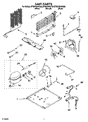 UNIT PARTS Diagram and Parts List for ET8WTKXKT08  Whirlpool Refrigerator
