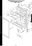 REFRIGERATOR DOOR Diagram and Parts List for 4ET18ZKXDW01  Whirlpool Refrigerator