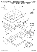 COOKTOP PARTS, OPTIONAL PARTS Diagram and Parts List for KECC507RSS00  KitchenAid Cooktop