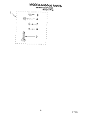 MISCELLANEOUS PARTS - OPTIONAL PARTS (NOT INCLUDED Diagram and Parts List for 6ALSR7244JQ1  Whirlpool Washer