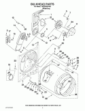 BULKHEAD PARTS Diagram and Parts List for YWED5300VW0  Whirlpool Dryer