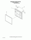 FREEZER DOOR PARTS Diagram and Parts List for KBFS25EVMS3  KitchenAid Refrigerator