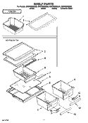 SHELF PARTS, OPTIONAL PARTS Diagram and Parts List for ER8YHMXSL00  Whirlpool Refrigerator