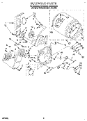 SECTION Diagram and Parts List for LER7848DZ0  Whirlpool Dryer