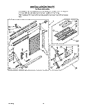INSTALLATION PARTS Diagram and Parts List for ACQ184XY0  Whirlpool Air Conditioner