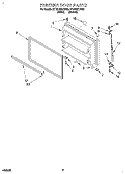FREEZER DOOR Diagram and Parts List for RT18HDXDN03  Roper Refrigerator