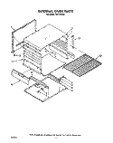 INTERNAL OVEN Diagram and Parts List for FGP315VW3  Roper Range