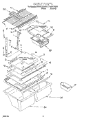 SHELF, LIT/OPTIONAL Diagram and Parts List for ET21GKXGW01  Whirlpool Refrigerator