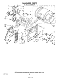 SECTION Diagram and Parts List for LE5790XSW1  Whirlpool Dryer
