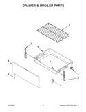 DRAWER & BROILER PARTS Diagram and Parts List for IES426AS0  Inglis Range