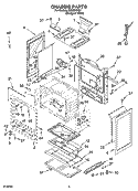 CHASSIS PARTS Diagram and Parts List for IGS325RQ2  Inglis Range