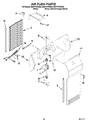 AIR FLOW PARTS, OPTIONAL PARTS (NOT INCLUDED) Diagram and Parts List for ES2FHAXSQ00  Whirlpool Refrigerator