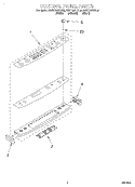 CONTROL PANEL Diagram and Parts List for KGST307FAL0  KitchenAid Range