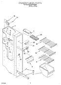 FREEZER LINER Diagram and Parts List for GD22DKXHW03  Whirlpool Refrigerator