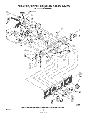 WASHER/DRYER CONTROL PANEL Diagram and Parts List for LT4900XMW1  Whirlpool Washer Dryer Combo