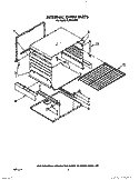 INTERNAL OVEN Diagram and Parts List for FLP310VW5  Roper Range